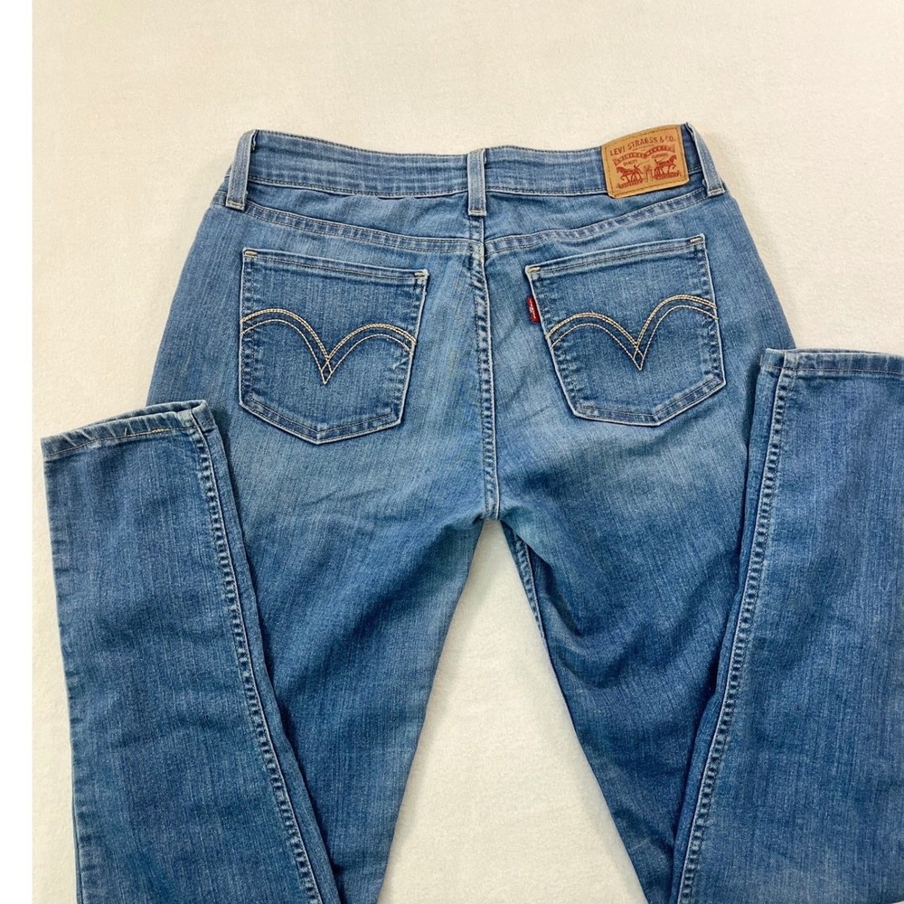 Levis 535 Super Skinny Jeans Womens 29 Medium Wash‎ Blue Denim Minimalist Y2K